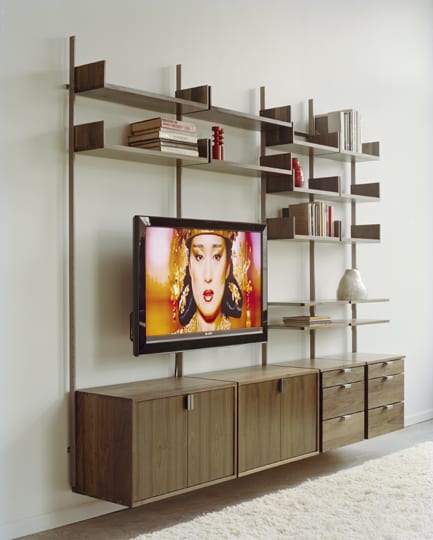 as4 wall mounted modular tv stand shelfing entertainment system